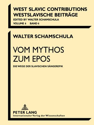 cover image of Vom Mythos zum Epos